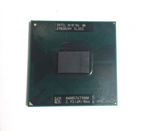 Intel Core 2 Duo T9800 laptop processzor CPU 2,93Ghz 1066Mhz FSB 6Mb L2 Socket P SLGES