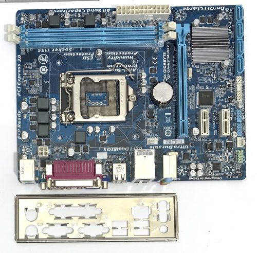 Gigabyte GA-H61M-DS2 rev 4.0 LGA1155 használt alaplap Intel H61 2. 3. gen. DDR3