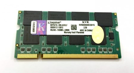 Kingston 1Gb DDR 333Mhz Laptop notebook memória RAM SO-DIMM PC2700 KVR333X64SC25/1G