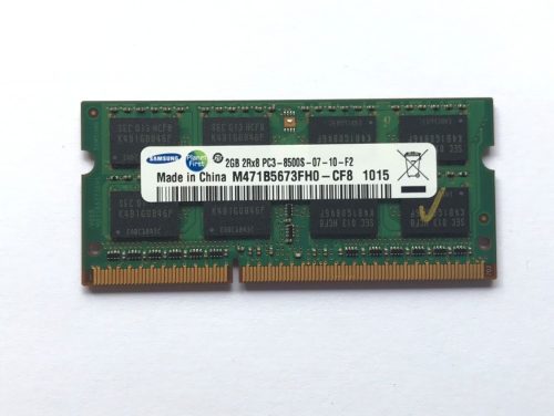 2Gb DDR3 1066Mhz PC3-8500 használt laptop notebook ram memória SO-DIMM