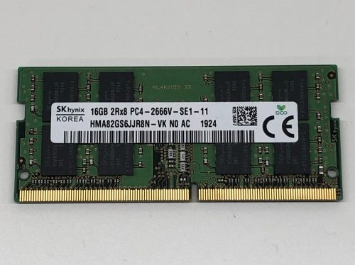 16Gb DDR4 2666Mhz használt laptop memória RAM PC4-21300 1.2V SO-DIMM