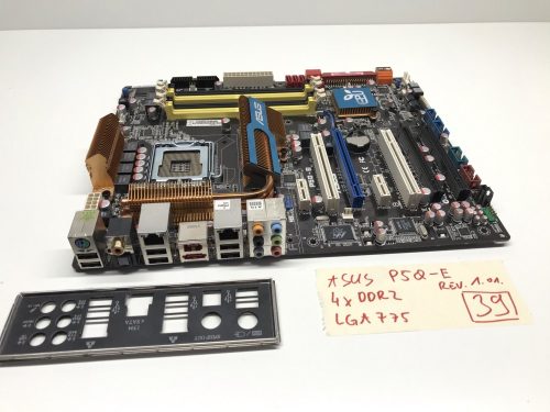Asus P5Q-E LGA775 használt alaplap 4xDDR2 p45 PCI-e 