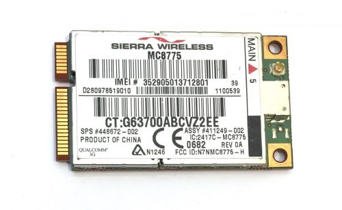 Sierra Wireless PCI-E MC8775V 3G WWAN HSPA GSM GPRS EDGE 3G WWAN kártya