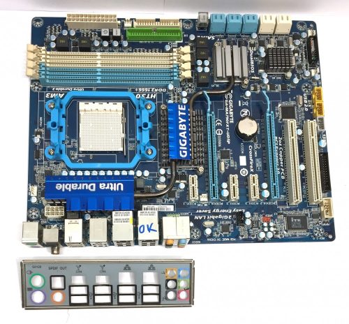 Gigabyte GA-MA790FXT-UD5P AMD 790FX AM3 használt alaplap DDR3 10db SATA