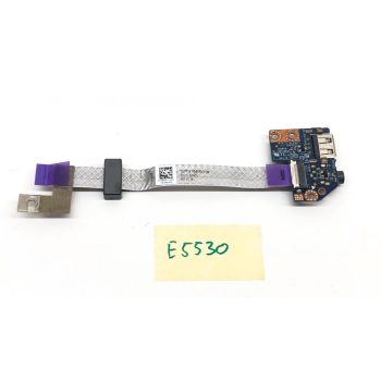   Dell Latitude E5530 USB Jack Audio csatlakozó panel + szalag kábel használt bontott 08DVRJ