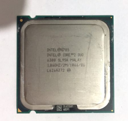 Intel Core 2 Duo E6300 1,86Ghz kétmagos Processzor CPU LGA775 1066Mhz FSB SL9SA