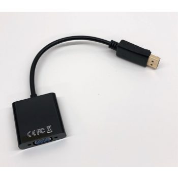   DP VGA átalakító adapter kábel DisplayPort  - VGA (D-SUB) (15cm)