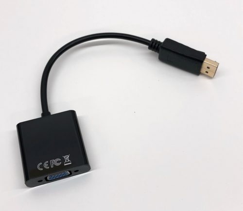 DP VGA átalakító adapter kábel DisplayPort  - VGA (D-SUB) (15cm)