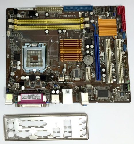 Asus P5kPL-AM EPU LGA775 használt alaplap DDR2 PCI-e integrá