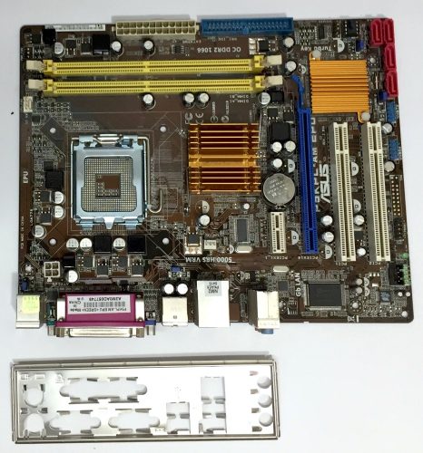 Asus P5kPL-AM EPU LGA775 használt alaplap DDR2 PCI-e integrált VGA
