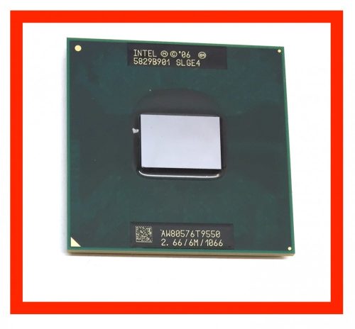 Intel Core 2 Duo T9550 használt laptop processzor CPU 2,66Ghz 1066Mhz FSB 6Mb L2 Socket P SLGE4