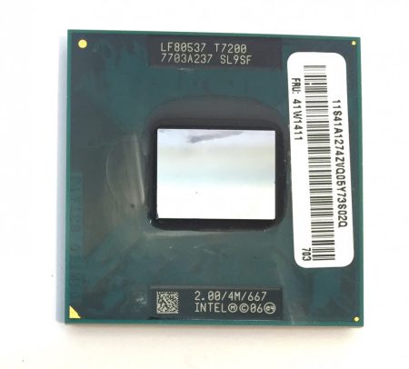 Intel Core 2 Duo T7200 laptop processzor CPU 2,00Ghz 667Mhz FSB 4Mb L2 Socket M SL9SF