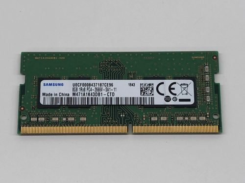 8Gb DDR4 2666Mhz használt laptop memória RAM PC4-21300 1.2V SO-DIMM