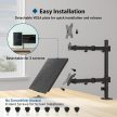 BONTEC monitor  13-32" és laptop max. 17" tartó állítható és forgatható karos állvány VESA felfogatás 75x75-100x100mm