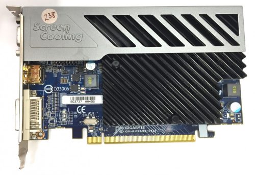 Gigabyte AMD Radeon HD 4550 512MB DDR3 PCI-E 64 bit HDMI használt videokártya 