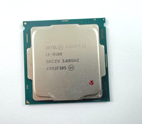 Intel Core i3-9100 3,6Ghz 4 magos használt processzor CPU LGA1151 SRCZV 6Mb cache 9. gen.