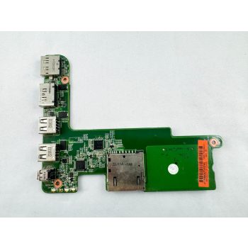   HP EliteBook 8560w használt bontott DisplayPort USB Firewire Esata SD card csatlakozó panel 01015S900-388-G
