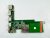 HP EliteBook 8560w használt bontott DisplayPort USB Firewire Esata SD card csatlakozó panel 01015S900-388-G