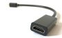 Mini Display Port DP ThunderBolt - HDMI átlakító adapter kábel Fekete 24cm