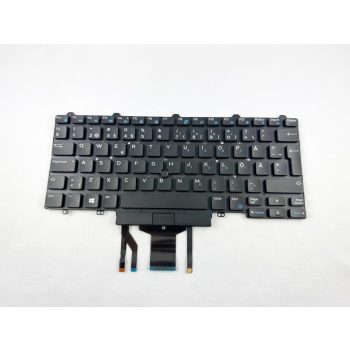 Dell Latitude E5450 E5470 E7450 E7470 5480 5490 7480 7490 használt bontott laptop billentyűzet világítós 07TNDW