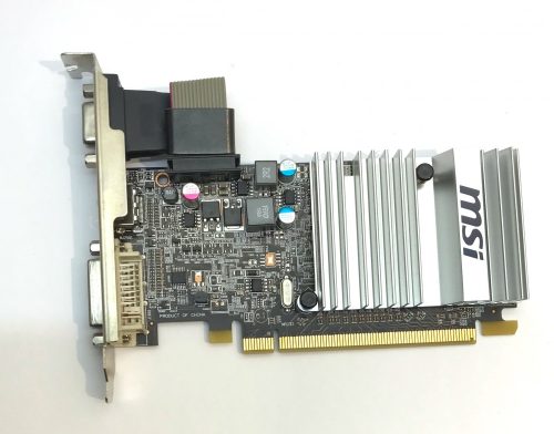MSI Radeon HD5450 LP 1Gb használt videokártya GDDR3 64bit PCIe HDMI R5450-MD1GD3H/LP