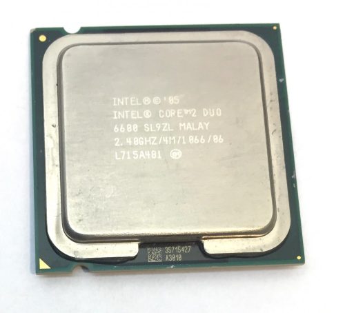 Intel Core 2 Duo E6600 2,40Ghz kétmagos Processzor CPU LGA775 1066Mhz FSB 4Mb L2 SL9ZL 