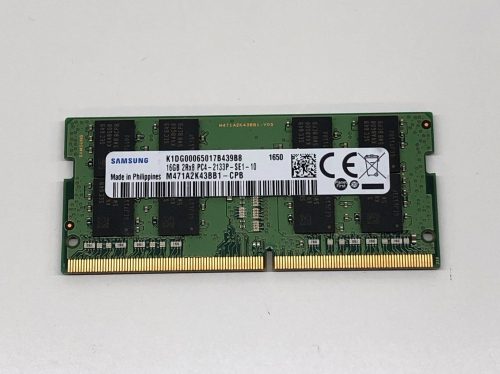 16Gb DDR4 2133Mhz használt laptop memória RAM PC4-17000 1.2V SO-DIMM