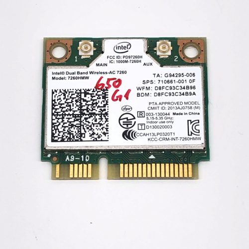 HP Intel 7260HMW mini PCI-e Wifi WLAN kártya adapter 802.11b/g/n/ac Bluetooth 4.0 300Mbps 710661-001 2,4Ghz 5Ghz