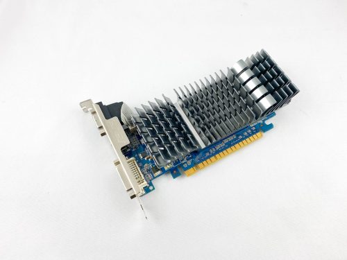 ASUS NVIDIA Geforce GT 520 Silent1Gb DDR3 használt videokártya HDMI VGA DVI ENGT520 SILENT/DI/1GD3(LP)