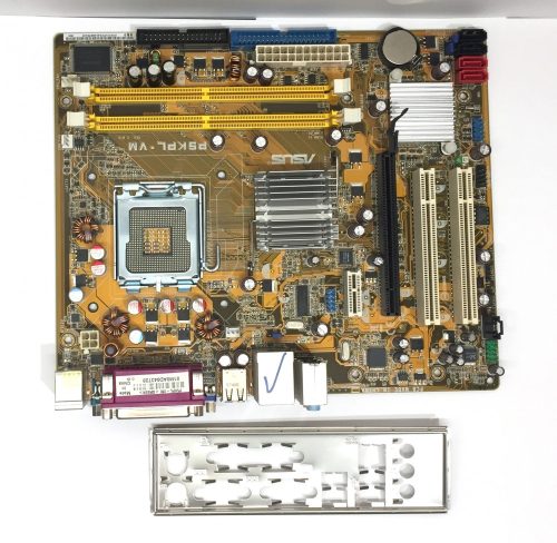 Asus P5kPL-VM LGA775 használt alaplap G31 DDR2 PCI-e integrált VGA