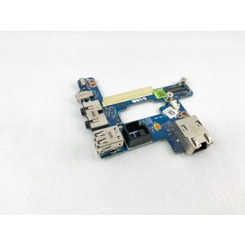   Dell Latitude E6510 használt bontott USB Jack audio LAN Ethernet FireWire csatlakozó panel 03DD5J