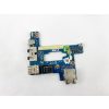   Dell Latitude E6510 használt bontott USB Jack audio LAN Ethernet FireWire csatlakozó panel 03DD5J