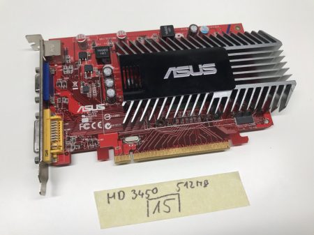 Asus AMD Radeon HD3450 512Mb GDDR2 64bit használt videokártya 