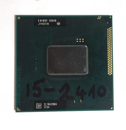 Intel Core i5-2410M használt laptop CPU processzor 2,9Ghz G2 2. gen. SR04B 3Mb cache