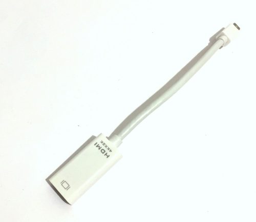 Mini Display Port DP Apple ThunderBolt - HDMI átlakító adapter kábel 4K 2160x4096 UHD 24cm