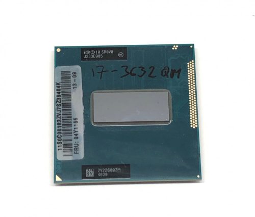Intel Core i7-3632QM használt Quad laptop CPU processzor 3,40Ghz G2 3. gen. 6Mb Cache SR0V0 35W TDP