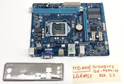 Gigabyte GA-H61M-S1 rev 2.2 LGA1155 használt alaplap Intel H61 2. 3. gen. DDR3 iGPU