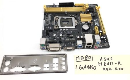 Asus H81M-R LGA1150 használt alaplap Intel H81 chipset 4. gen. DDR3 USB 3.0 iGPU