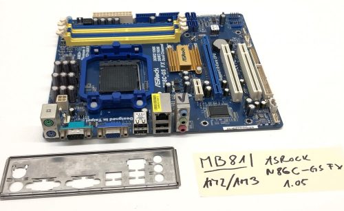 Asrock N68C-GS FX AMD AM2+ AM3+ használt alaplap DDR2 / DDR3 