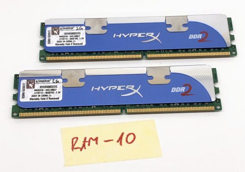 Kingston HyperX 4Gb DDR2 KIT (2x2GB) használt memória RAM 1066MHz PC2-8500 KHX8500D2/2G