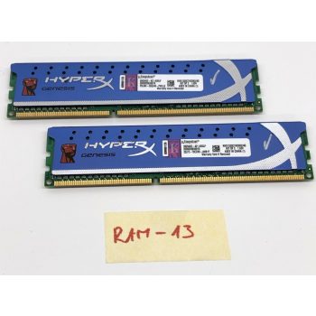 Kingston HyperX Genesis 4Gb DDR3 KIT (2x2GB) használt memória RAM 1333MHz PC3-10600 CL9 KHX1333C7AD3K2/4G