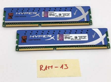 Kingston HyperX Genesis 4Gb DDR3 KIT (2x2GB) használt memória RAM 1333MHz PC3-10600 CL9 KHX1333C7AD3K2/4G
