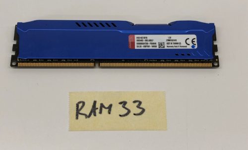 Kingston HyperX Fury Blue 8GB használt memória RAM DDR3 1600MHz PC3-12800 CL10 HX316C10F/8