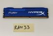 Kingston HyperX Fury Blue 8GB használt memória RAM DDR3 1600MHz PC3-12800 CL10 HX316C10F/8