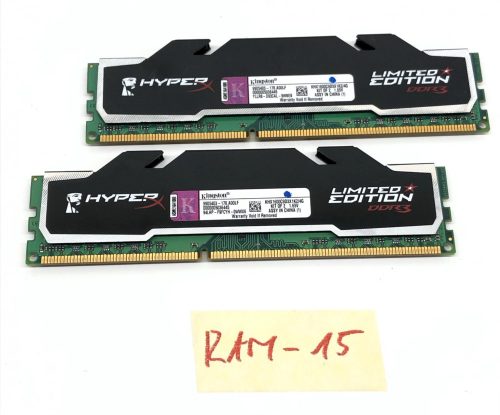 Kingston HyperX Limited Edition 4Gb DDR3 KIT (2x2GB) használt memória RAM 1600MHz PC3-12800 CL9 KHX1600C9D3X1K2/4G