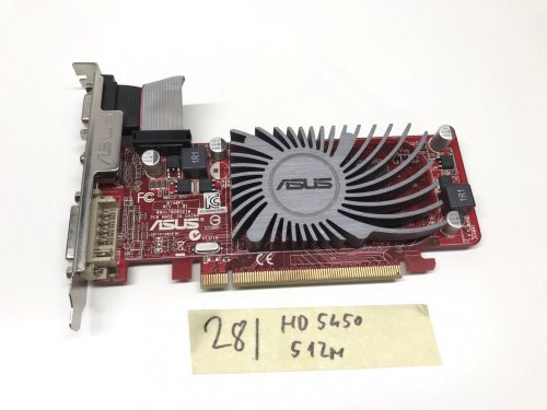 ASUS AMD Radeon HD5450 512MB GDDR3 64bit használt videokártya HDMI