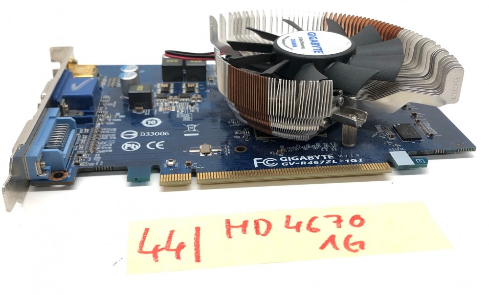 Gigabyte AMD Radeon HD 4670 1Gb használt videokártya GDDR3 1